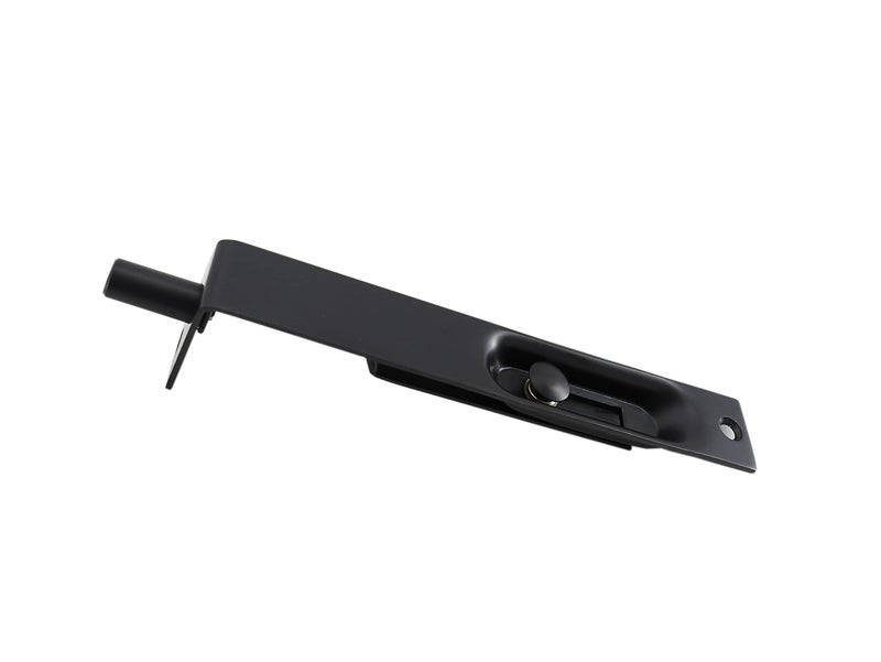 TOGU 6" Solid Stainless Steel Lever Action Flush Bolt,Concealed Security Door Lock for Composite Doors,French Doors,Wood Doors,Double Doors,Dummy Doors,Matte Black - Image 1